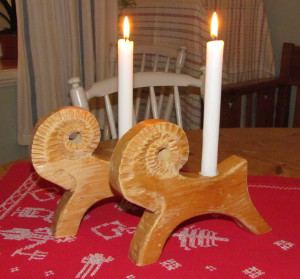 Ljusstakar gjorda på sjukhuset