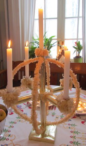 Ljusstake tillverkad på sjukhuset