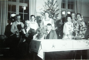 Julfirande på en avdelning 1940-talet