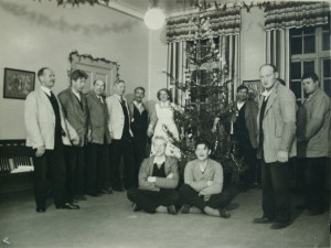 Julfirande på en avdelning 1940-talet