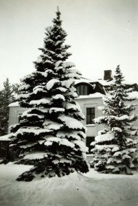 Rejält med snö på 1950-talet