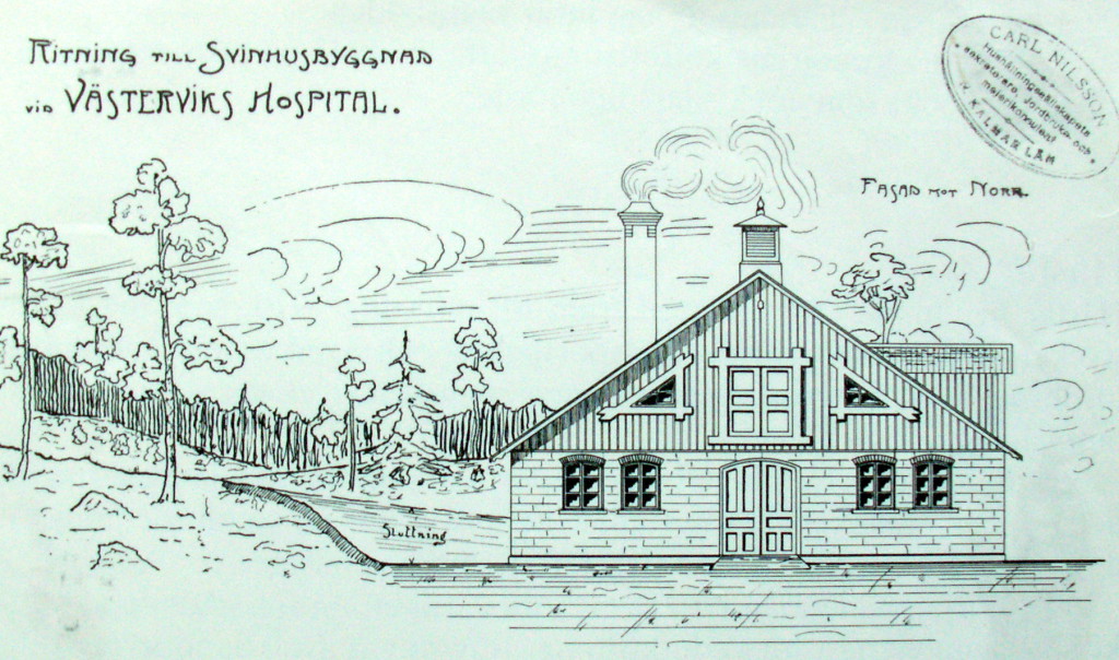 Ritning för svinhuset